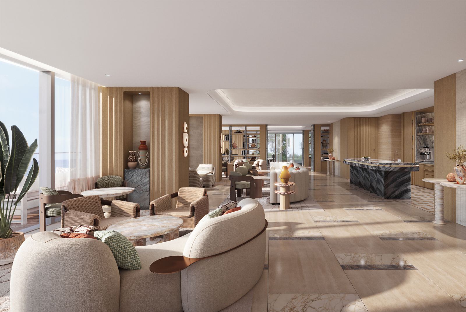 Residents' club lounge